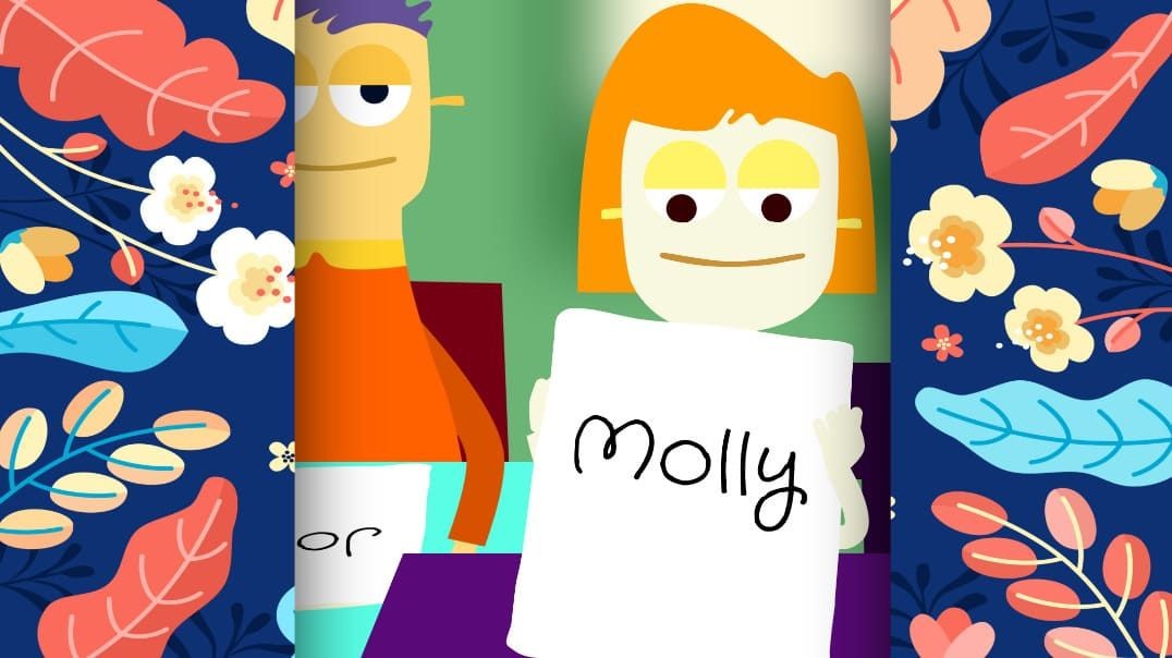 ⁣Molly the new student